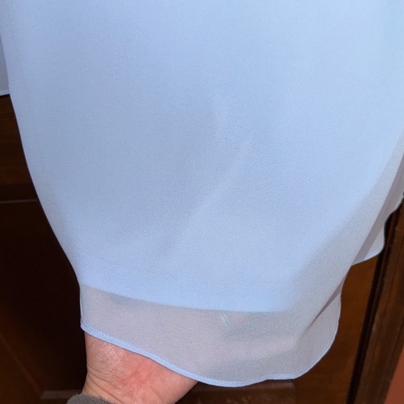 Grace Karin Soft Blue Women's Blouse - Picture 5 of 6